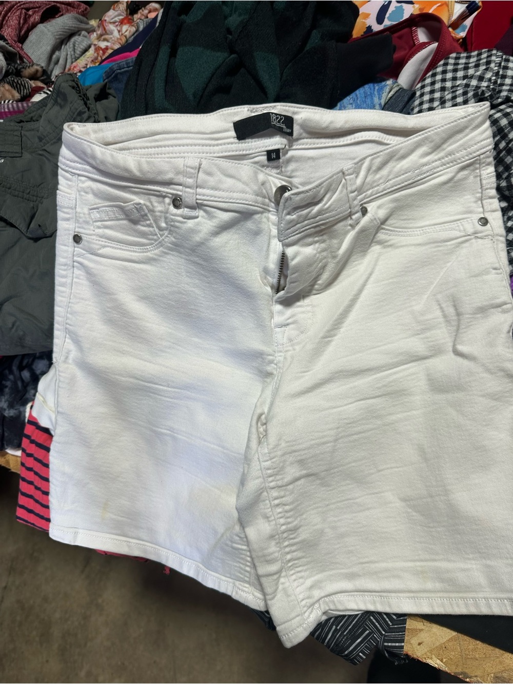 Women's White Denim Shorts